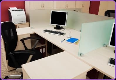 Office workstations and cubicles setup