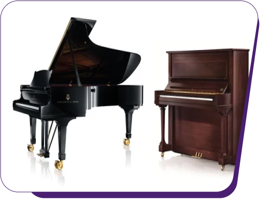 Different types of pianos