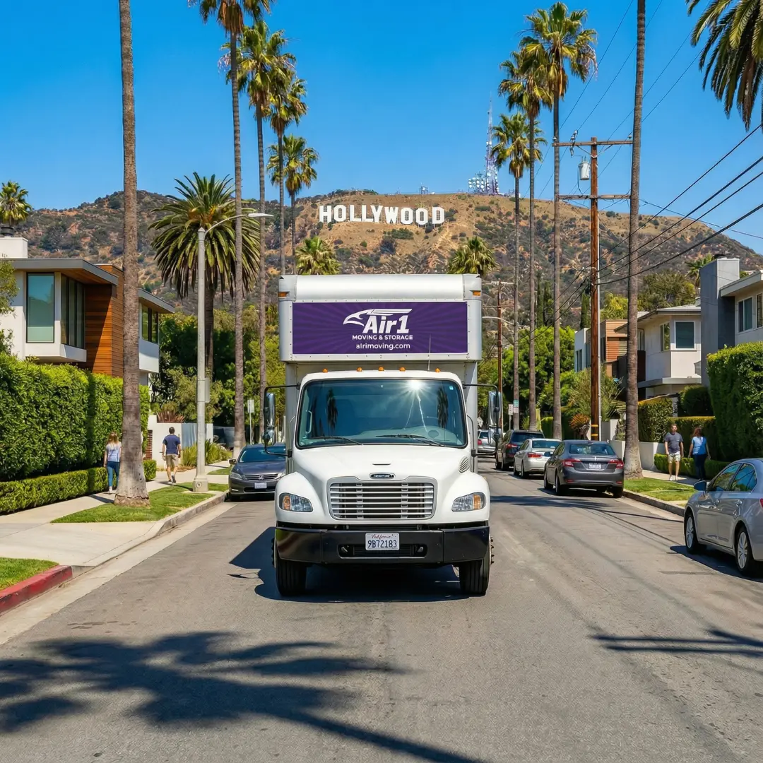 Air 1 Moving truck in Hollywood
